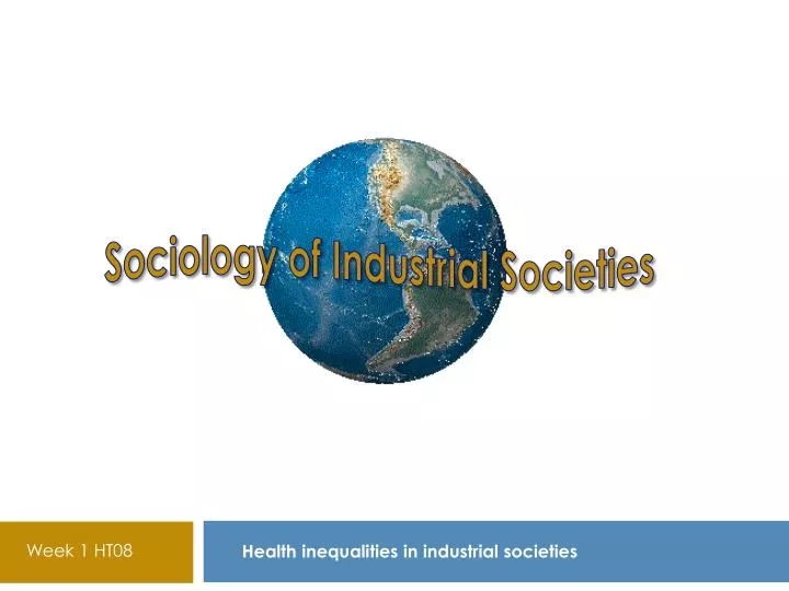 health inequalities in industrial societies