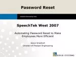 Password Reset - slide 1