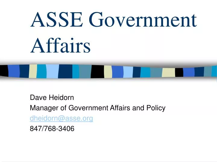 asse government affairs