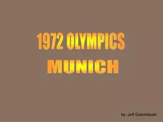 1972 OLYMPICS