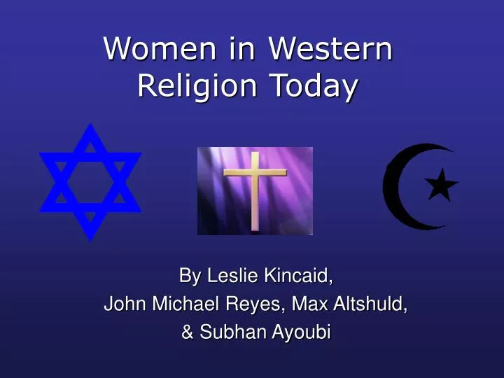 women in western religion today