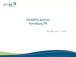 PA AEPS Summit Harrisburg PA