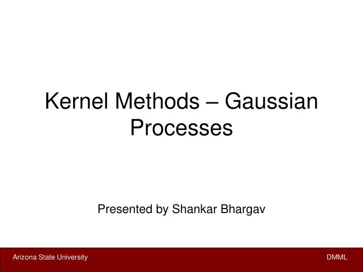 kernel methods gaussian processes