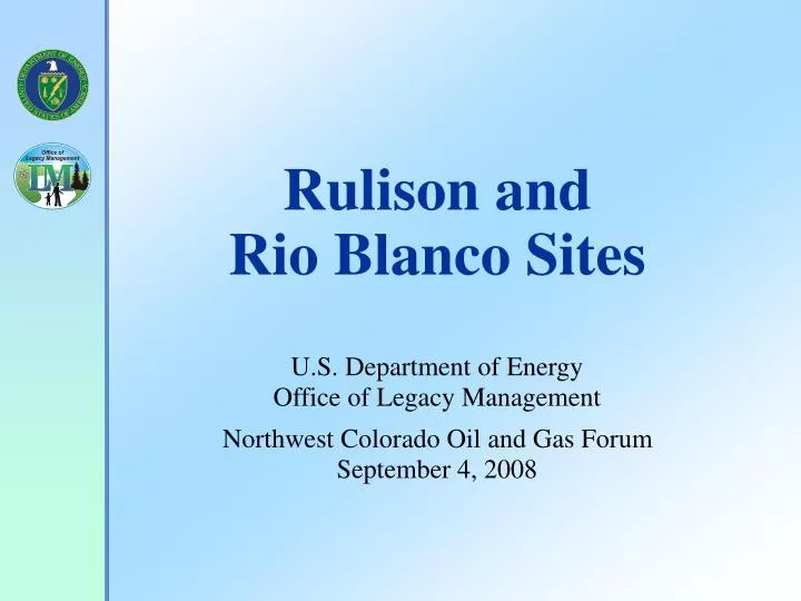 rulison and rio blanco sites