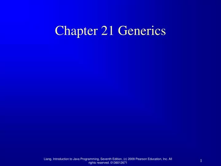 chapter 21 generics