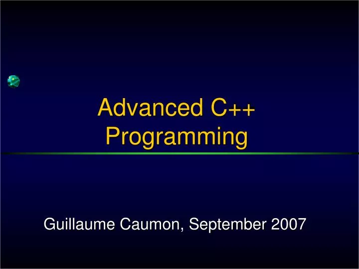 advanced c programming