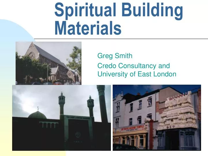 spiritual building materials