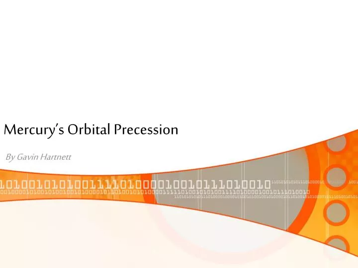 mercury s orbital precession