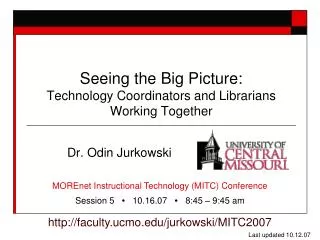 Seeing the Big Picture: Technology Coordinators and Librarians Working Together