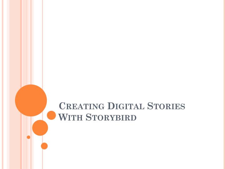 creating digital stories with storybird