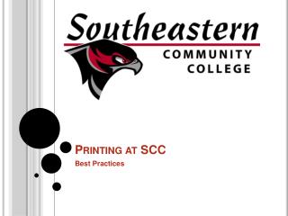 Printing at SCC