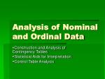 Analysis of Nominal and Ordinal Data - slide 1