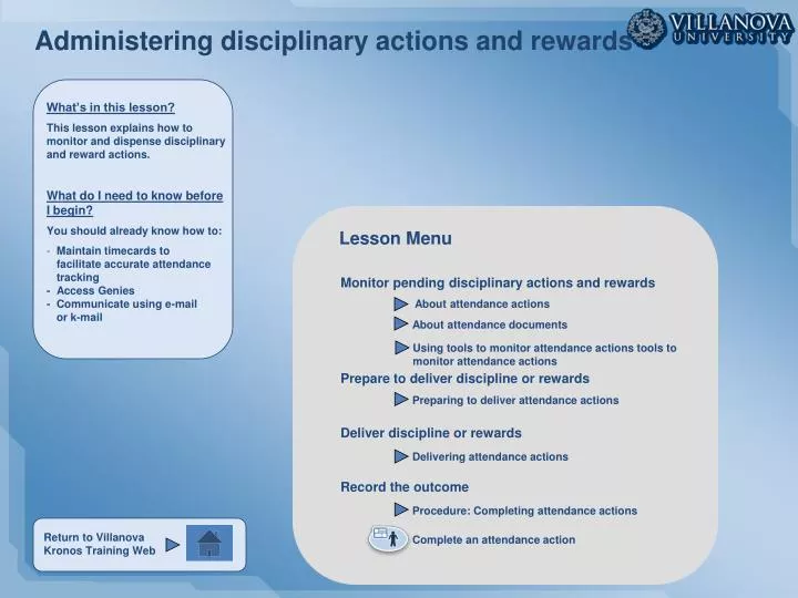 administering disciplinary actions and rewards