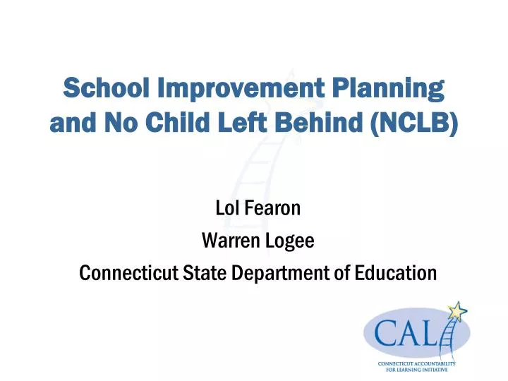 school improvement planning and no child left behind nclb