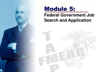 Module 5: Federal Government Job Search and Application