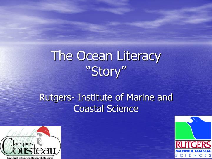 the ocean literacy story