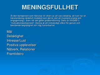 meningsfullhet