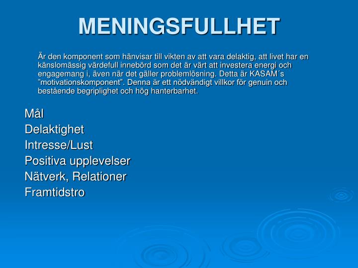 meningsfullhet