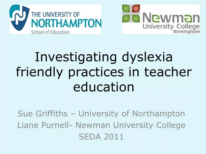 investigating dyslexia friendly practices in teacher education