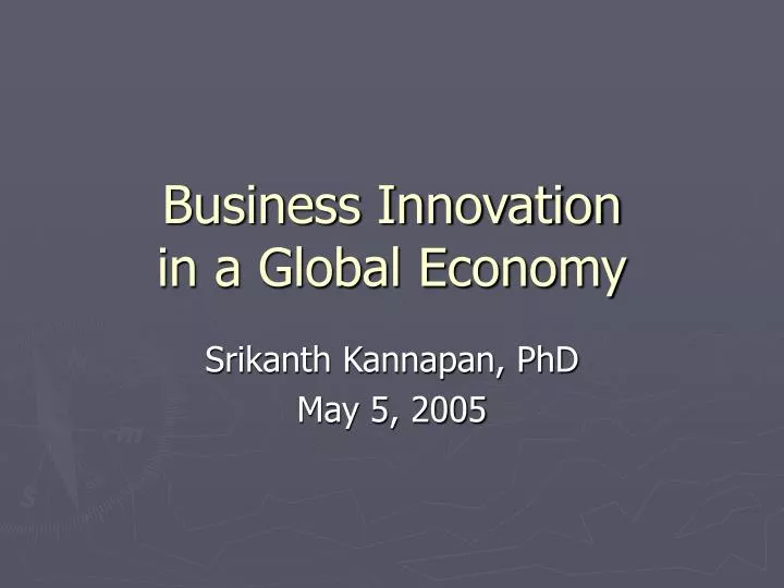 business innovation in a global economy