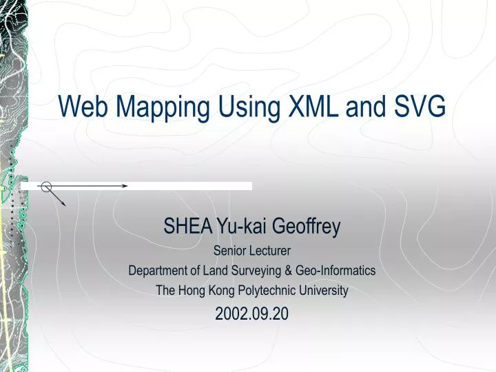 web mapping using xml and svg