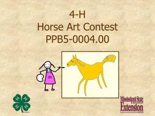 4-H Horse Art Contest PPB5-0004.00