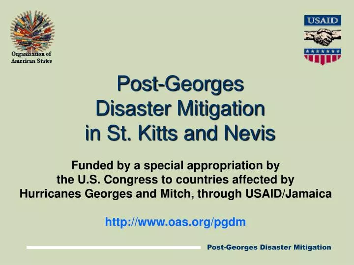 post georges disaster mitigation in st kitts and nevis