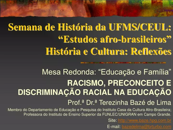 semana de hist ria da ufms ceul estudos afro brasileiros hist ria e cultura reflex es