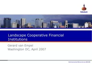 Landscape Cooperative Financial Institutions