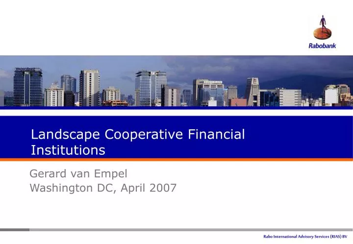 landscape cooperative financial institutions