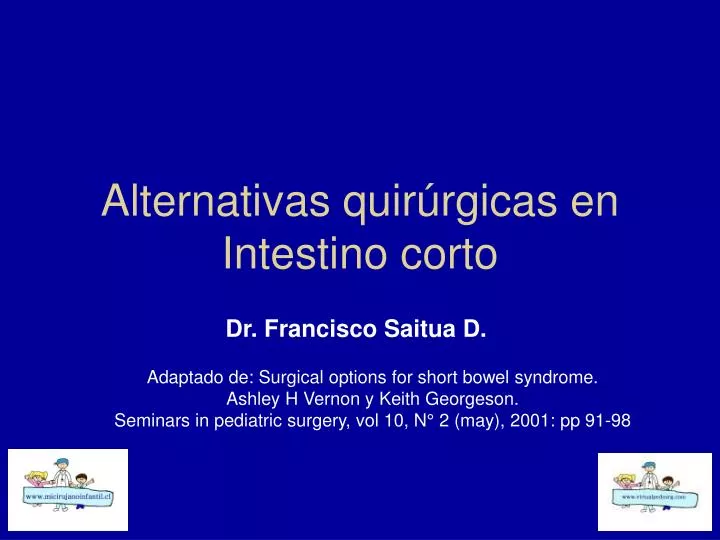 alternativas quir rgicas en intestino corto