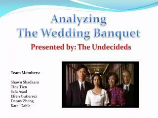 Analyzing The Wedding Banquet