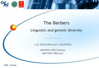 The Berbers Linguistic and genetic diversity