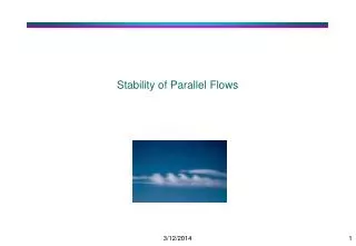 Stability of Parallel Flows