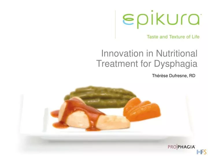 innovation in nutritional treatment for dysphagia