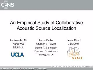 An Empirical Study of Collaborative Acoustic Source Localization