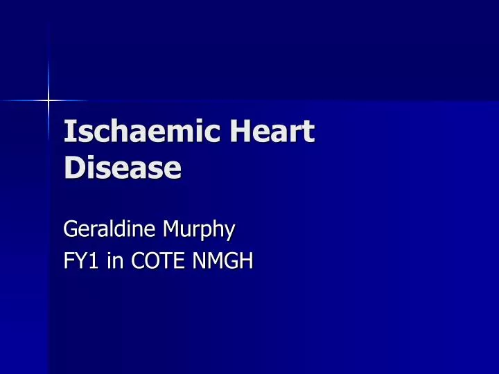 ischaemic heart disease