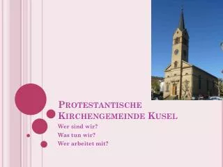 Protestantische Kirchengemeinde Kusel