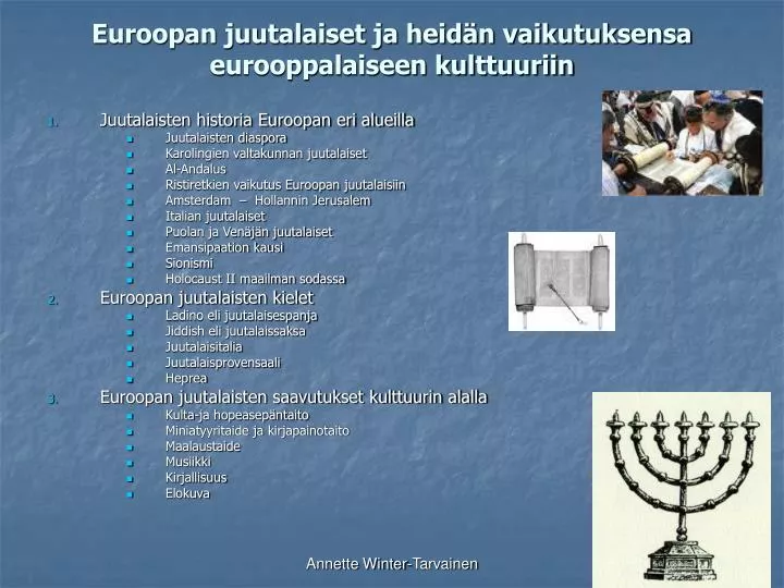 euroopan juutalaiset ja heid n vaikutuksensa eurooppalaiseen kulttuuriin