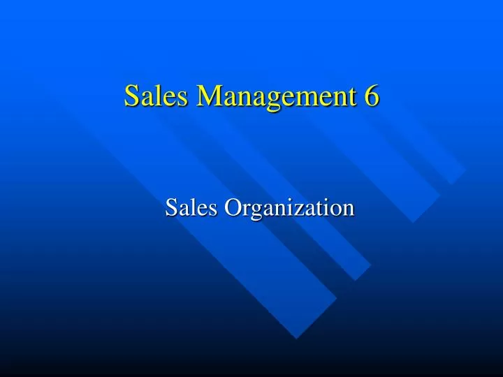 sales management 6