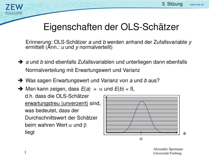 eigenschaften der ols sch tzer