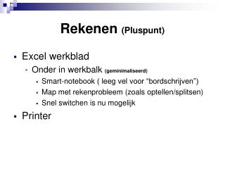 rekenen pluspunt
