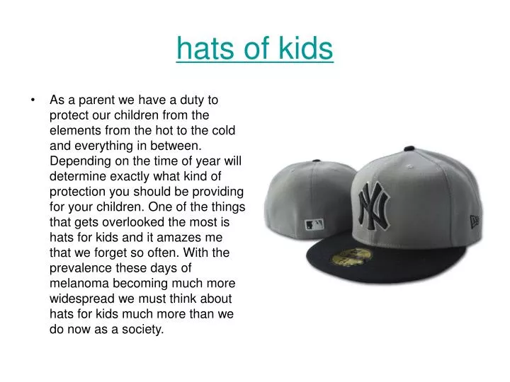 hats of kids