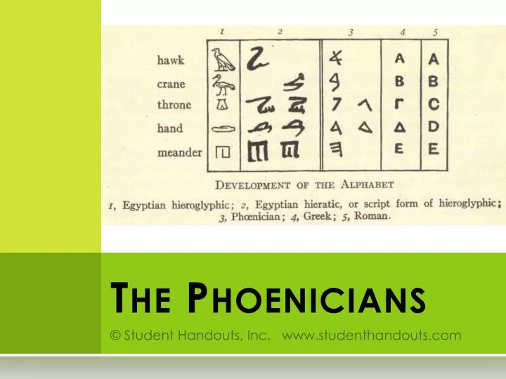 the phoenicians