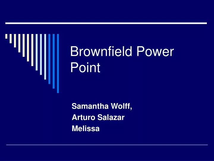 brownfield power point
