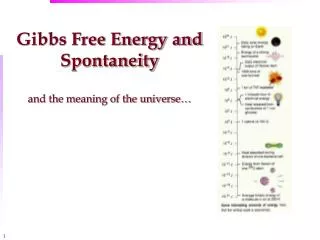 Gibbs Free Energy and Spontaneity and the meaning of the universe…