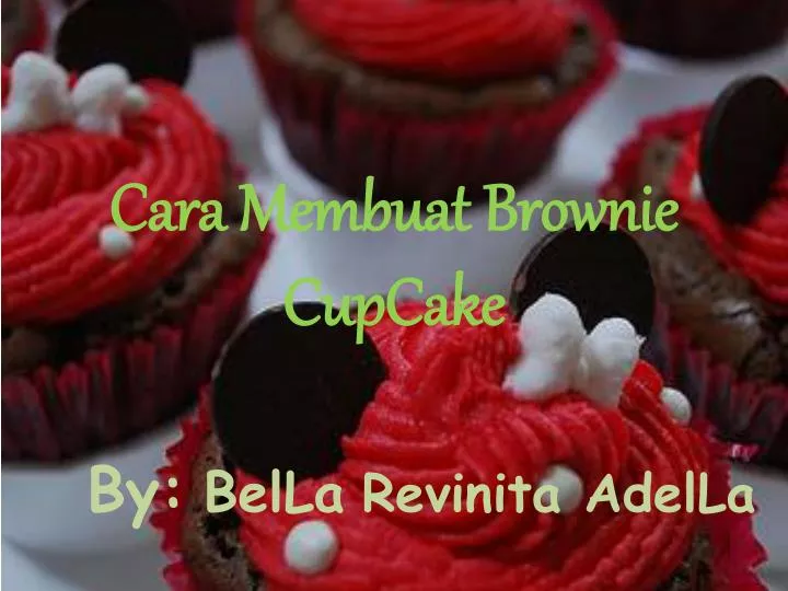 cara membuat brownie cupcake
