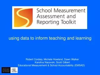 using data to inform teaching and learning