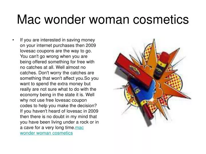 m ac wonder woman cosmetics