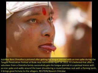 Nepal tongue piercing festival